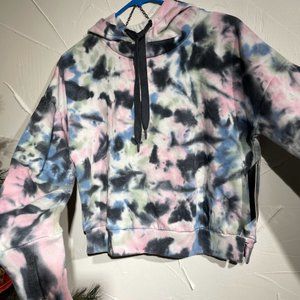 Tie Dye Cropped Hoodie Size Small  NWT